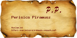 Perisics Piramusz névjegykártya